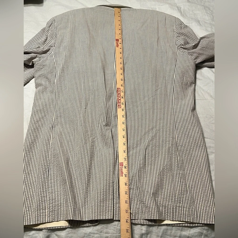 Brooks Brothers Men’s Light Blue & White Seersucker Blazer Sports Coat Jacket